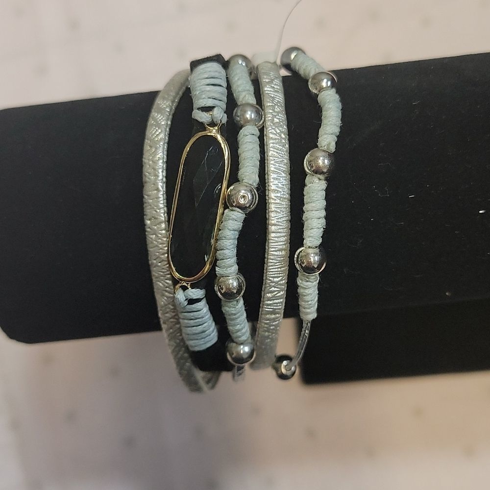 Francesca's Anastasia Gray Five Strand Bracelet